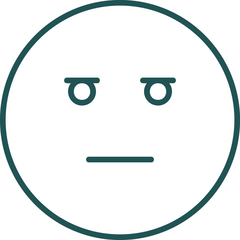 Expressionless Face Vector Icon Design