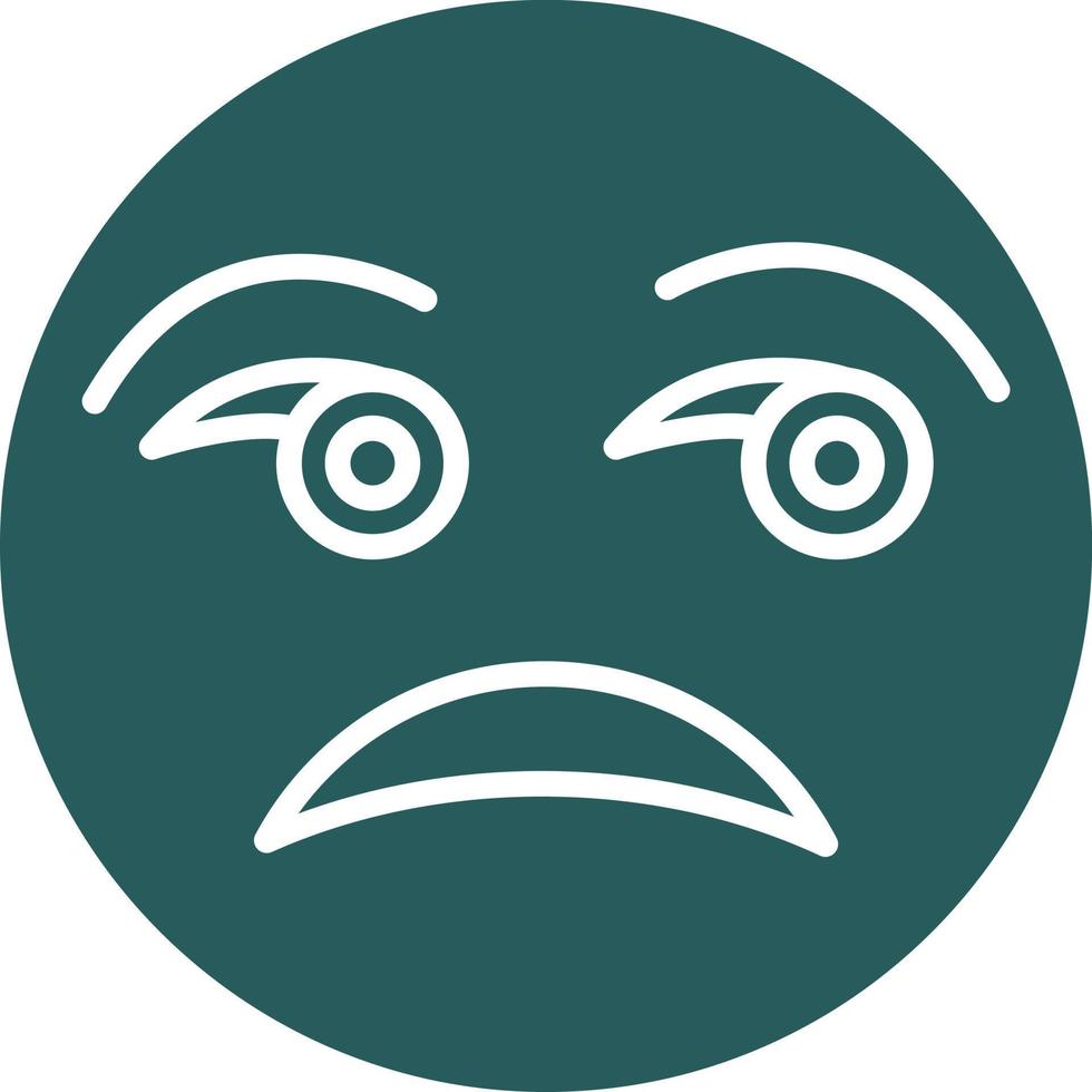 Unamused Face Vector Icon Design