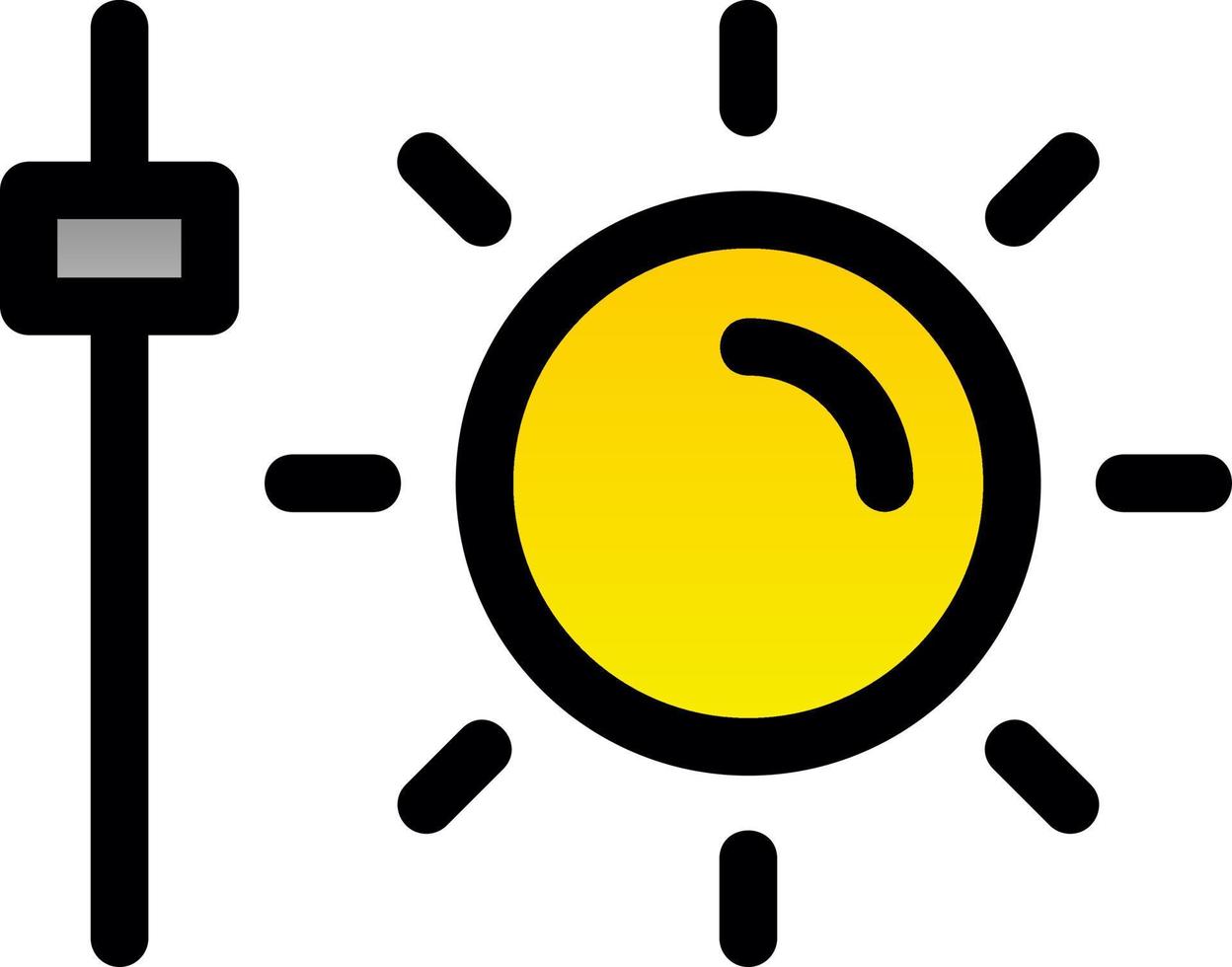 Camera Brightness Flat Icon vector