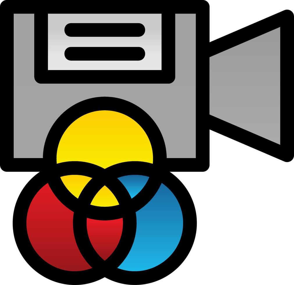Camera Filter Flat Icon vector