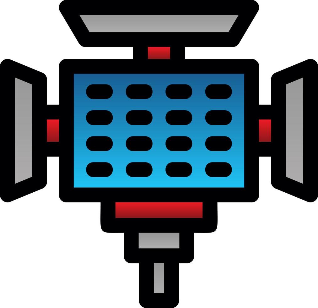 Led Camera Flat Icon vector