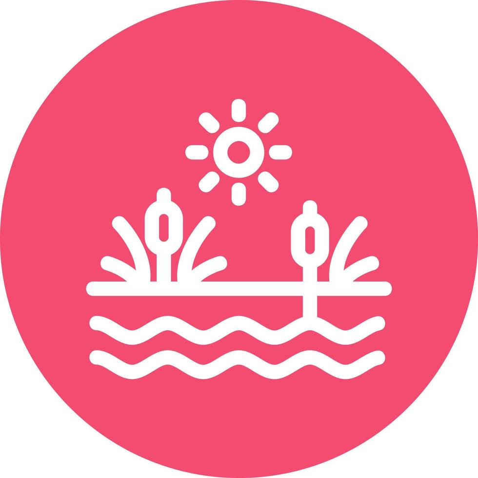 Swamp Glyph Icon vector