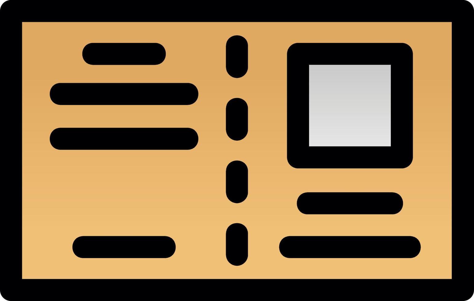 icono plano postal vector