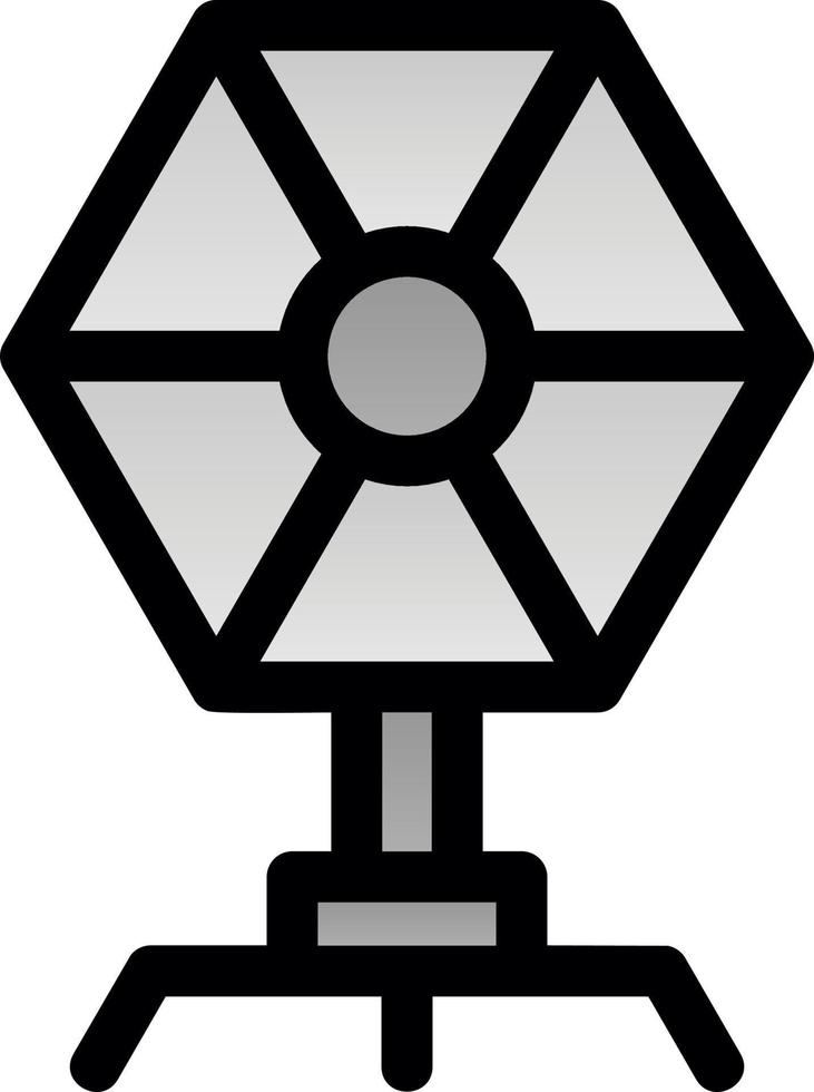 Camera Reflector Flat Icon vector