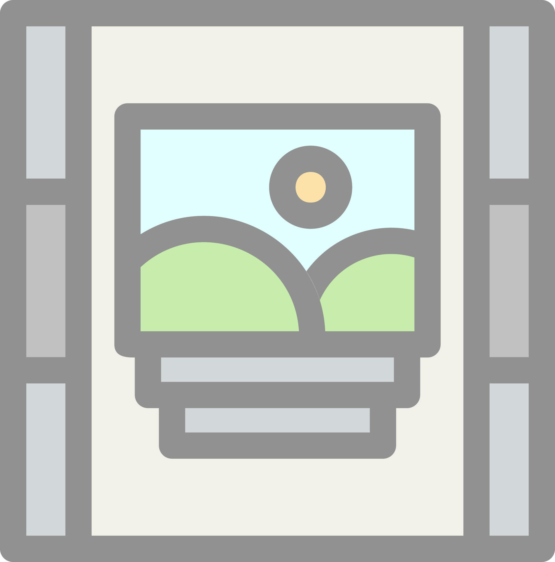 Gallery Flat Icon 15836690 Vector Art at Vecteezy