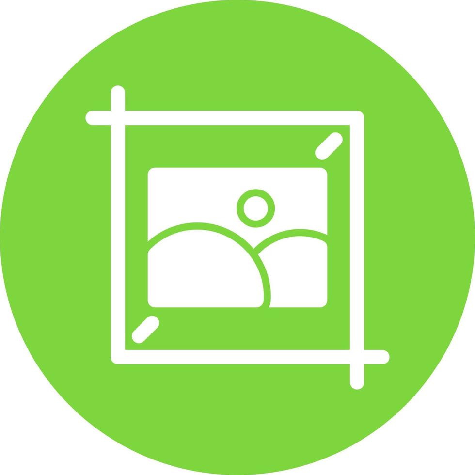 Crop Flat Icon vector