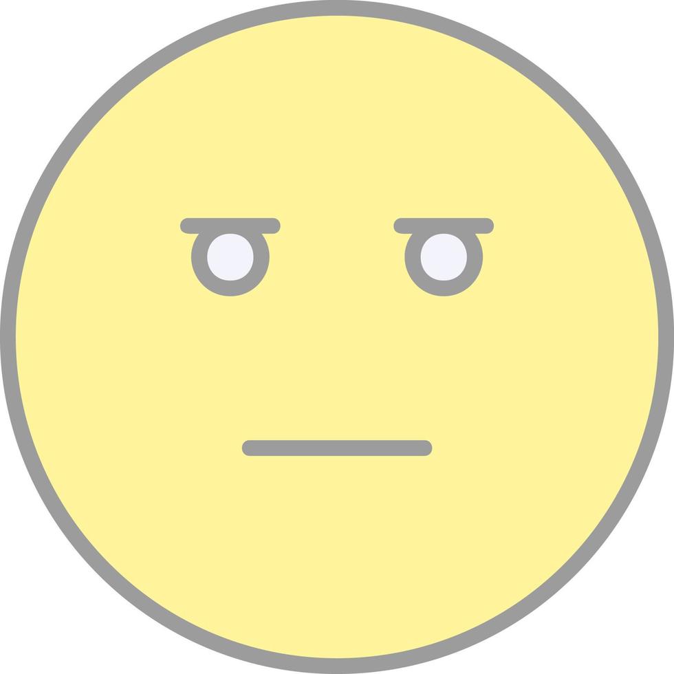 Expressionless Face Vector Icon Design
