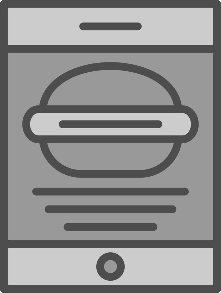 Food Application Vector Icon Design