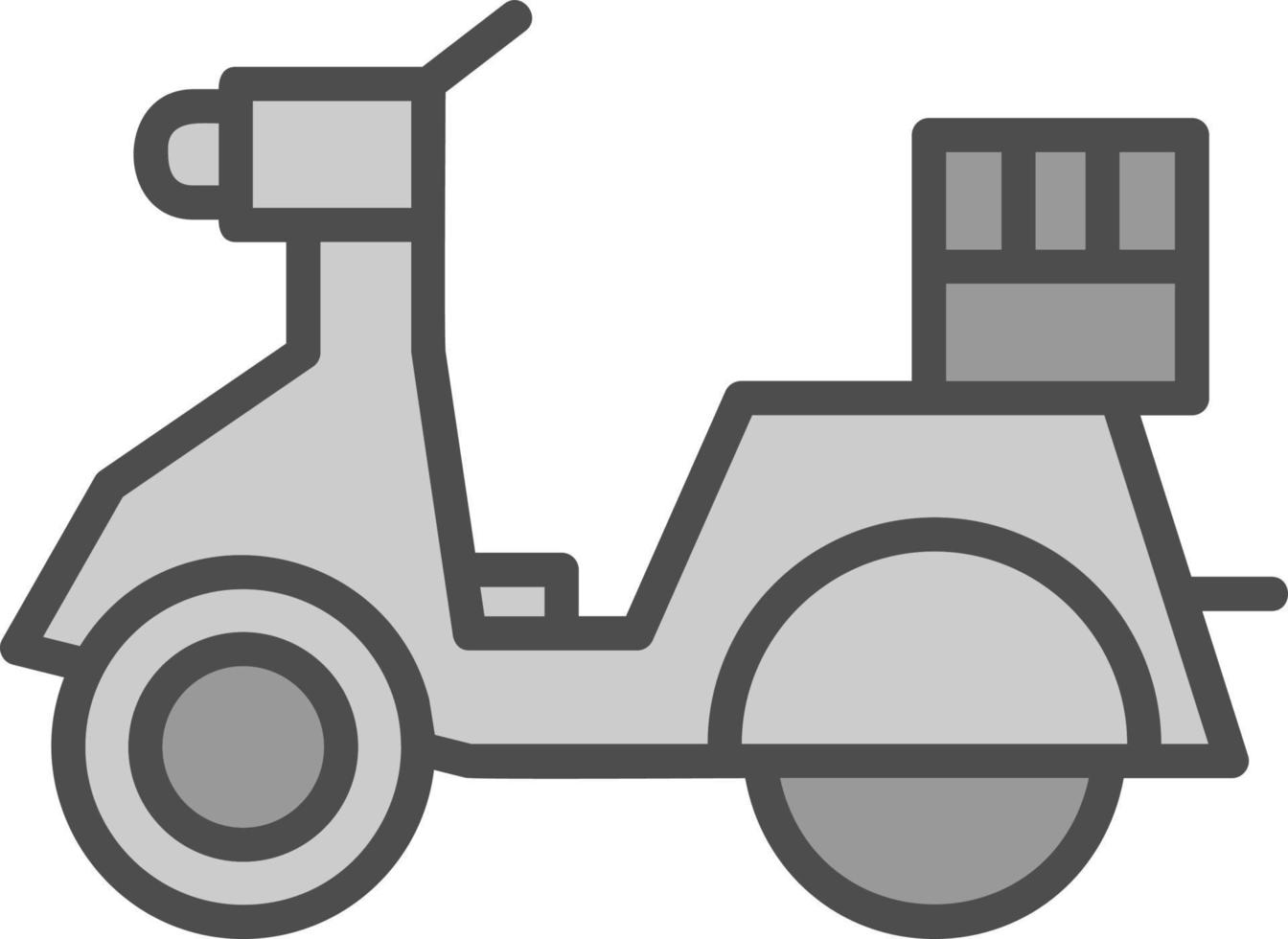 Delivery Scooter Vector Icon Design