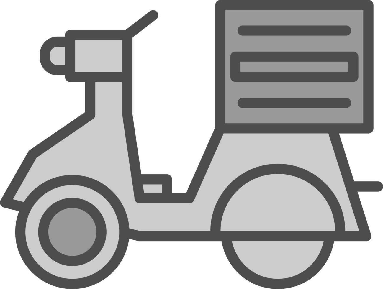 Delivery Bike Vector Icon Design