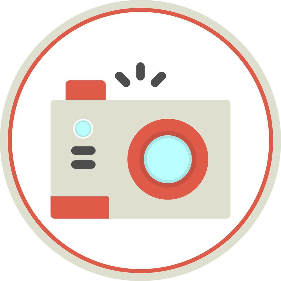 Compact Camera Flat Icon vector