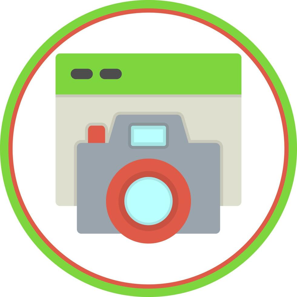 Camera Website Flat Icon vector