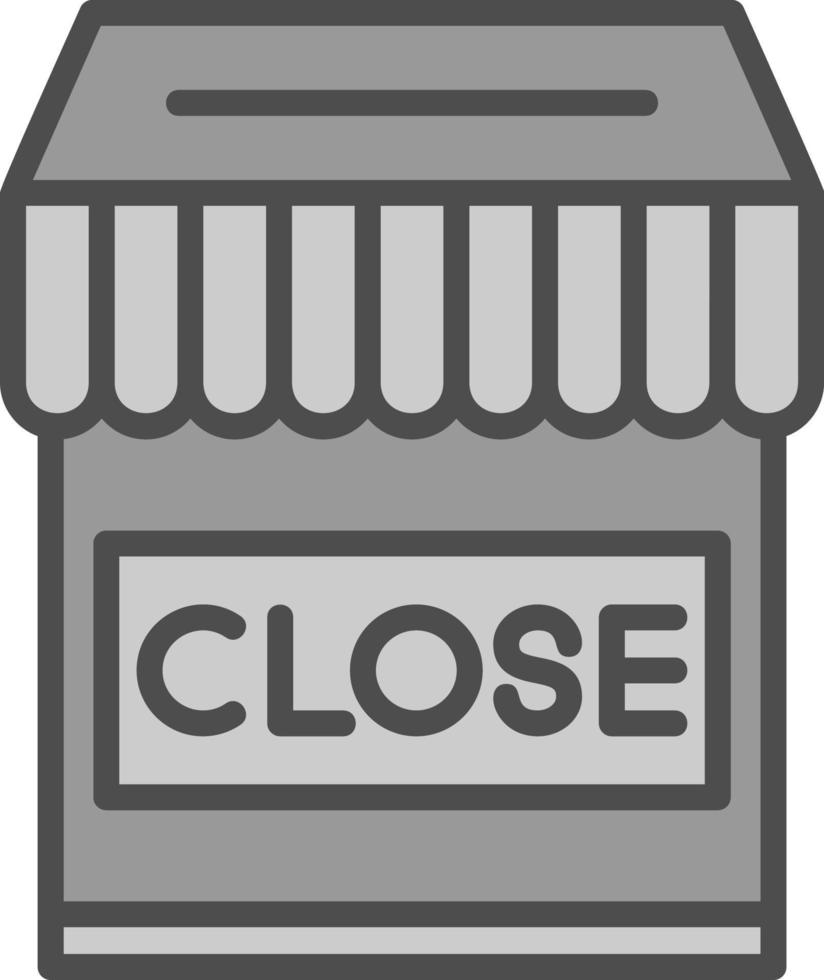 Shop Close Vector Icon Design