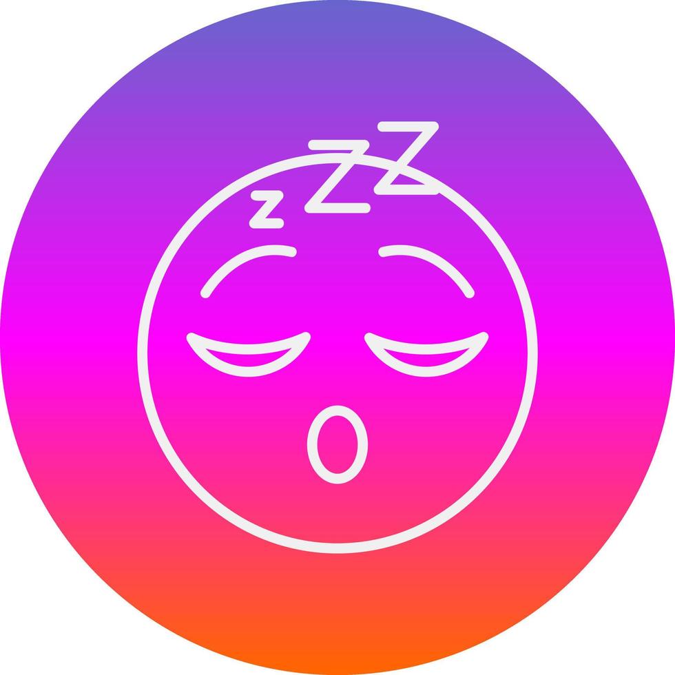 Sleeping Face Vector Icon Design