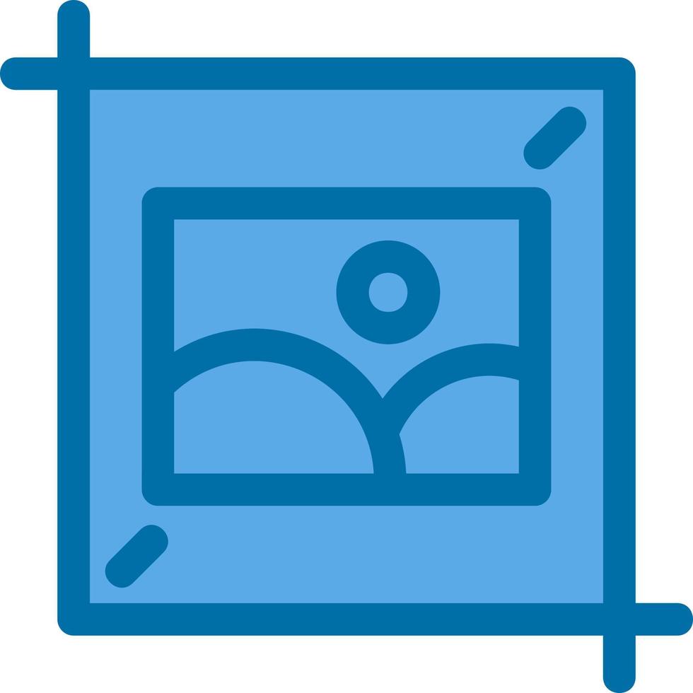 Crop Flat Icon vector