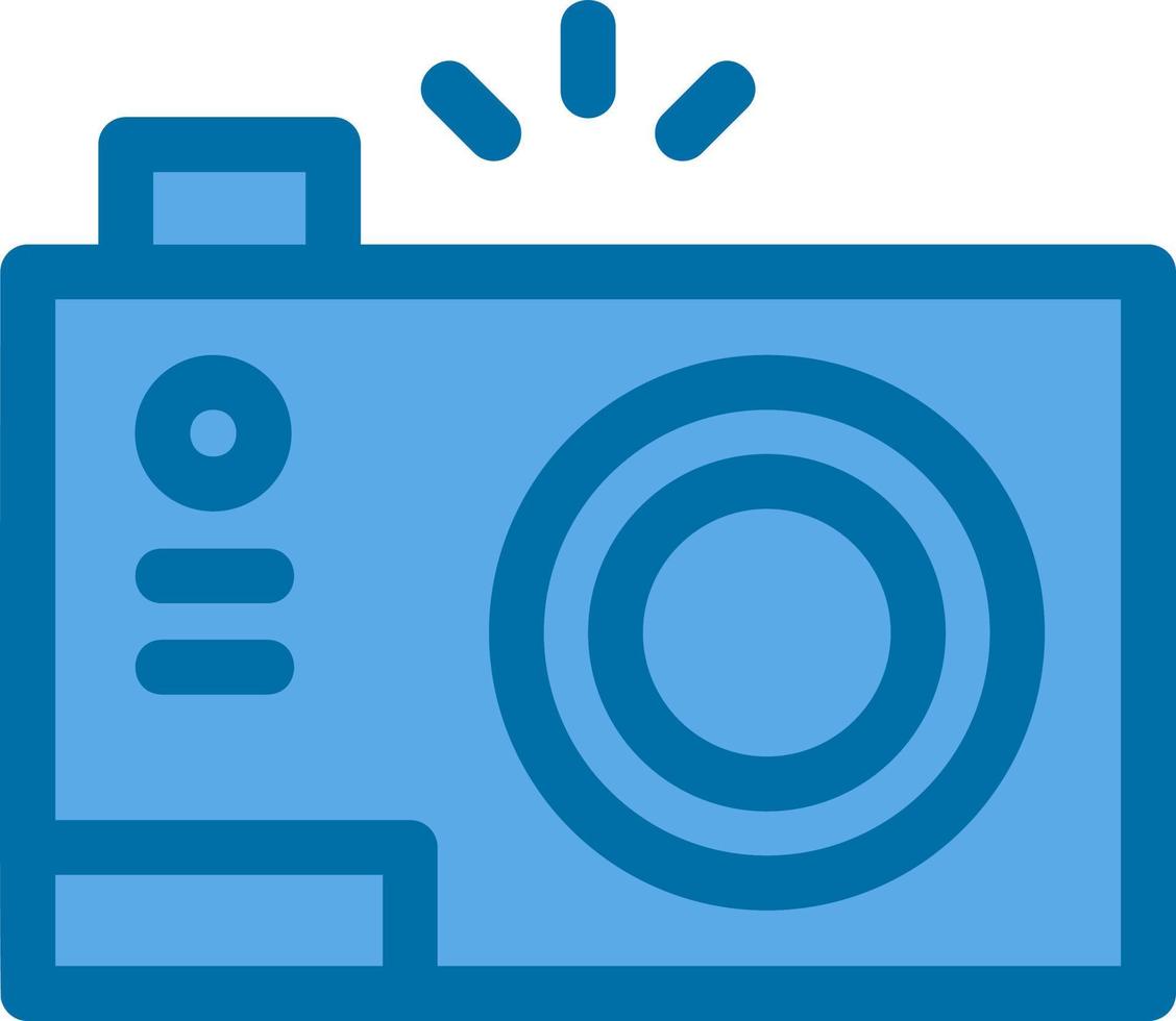 Compact Camera Flat Icon vector