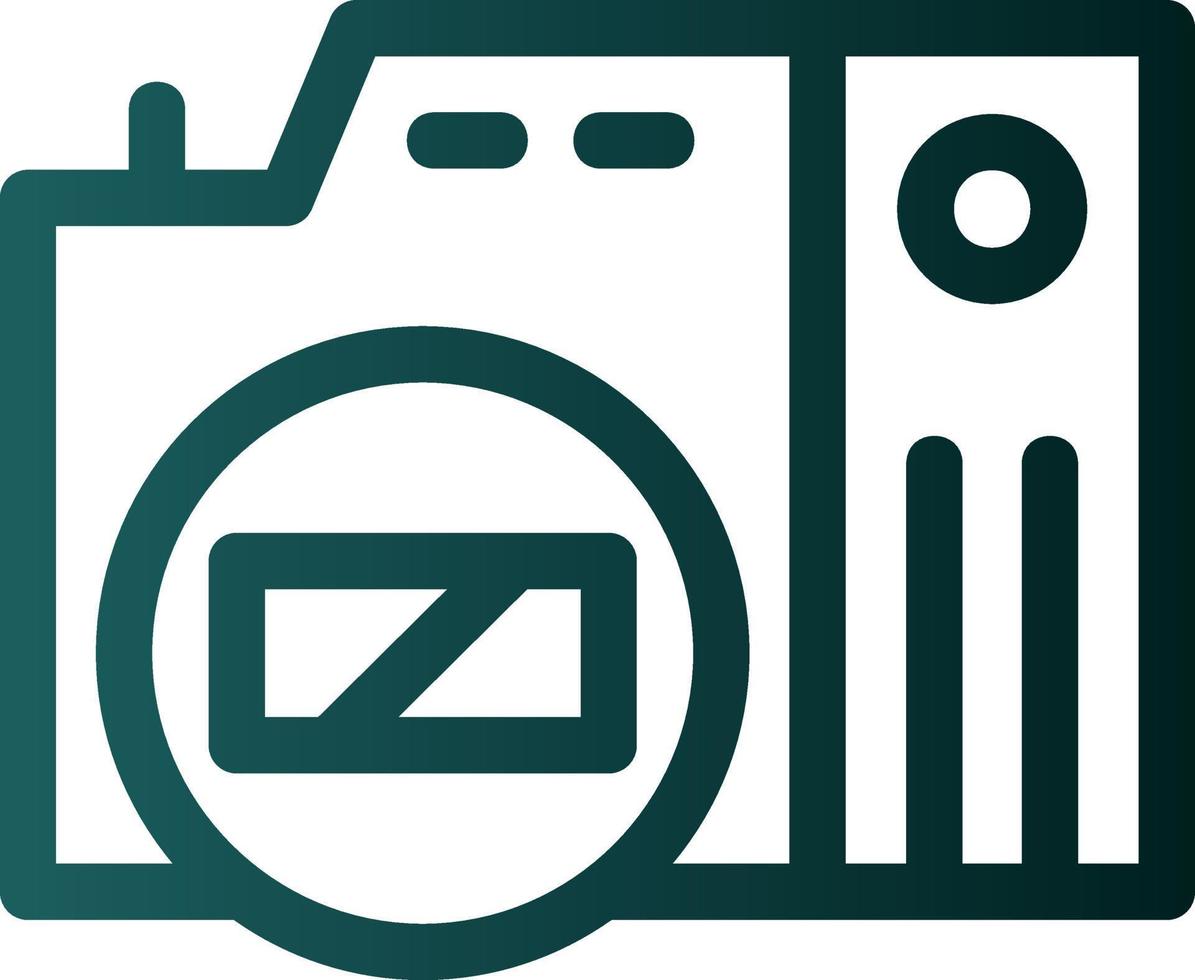 Mirrorless Camera Flat Icon vector