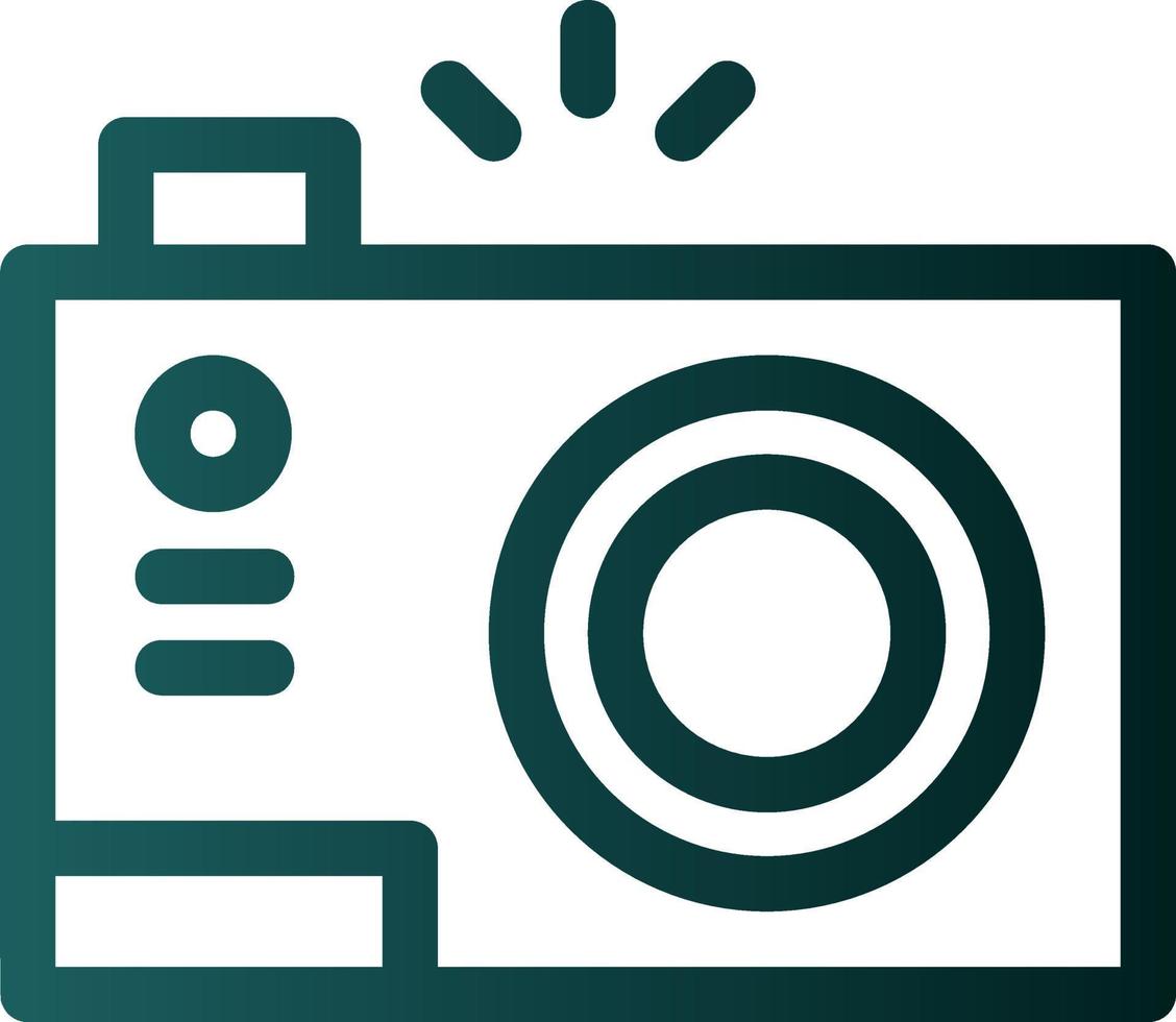 Compact Camera Flat Icon vector
