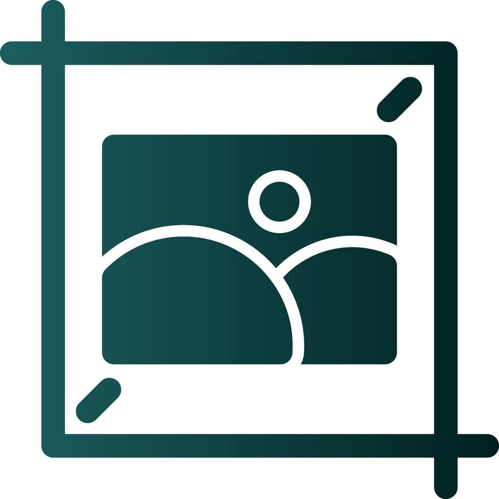 Crop Flat Icon vector