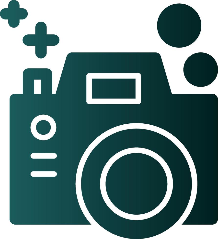 Color Camera Flat Icon vector