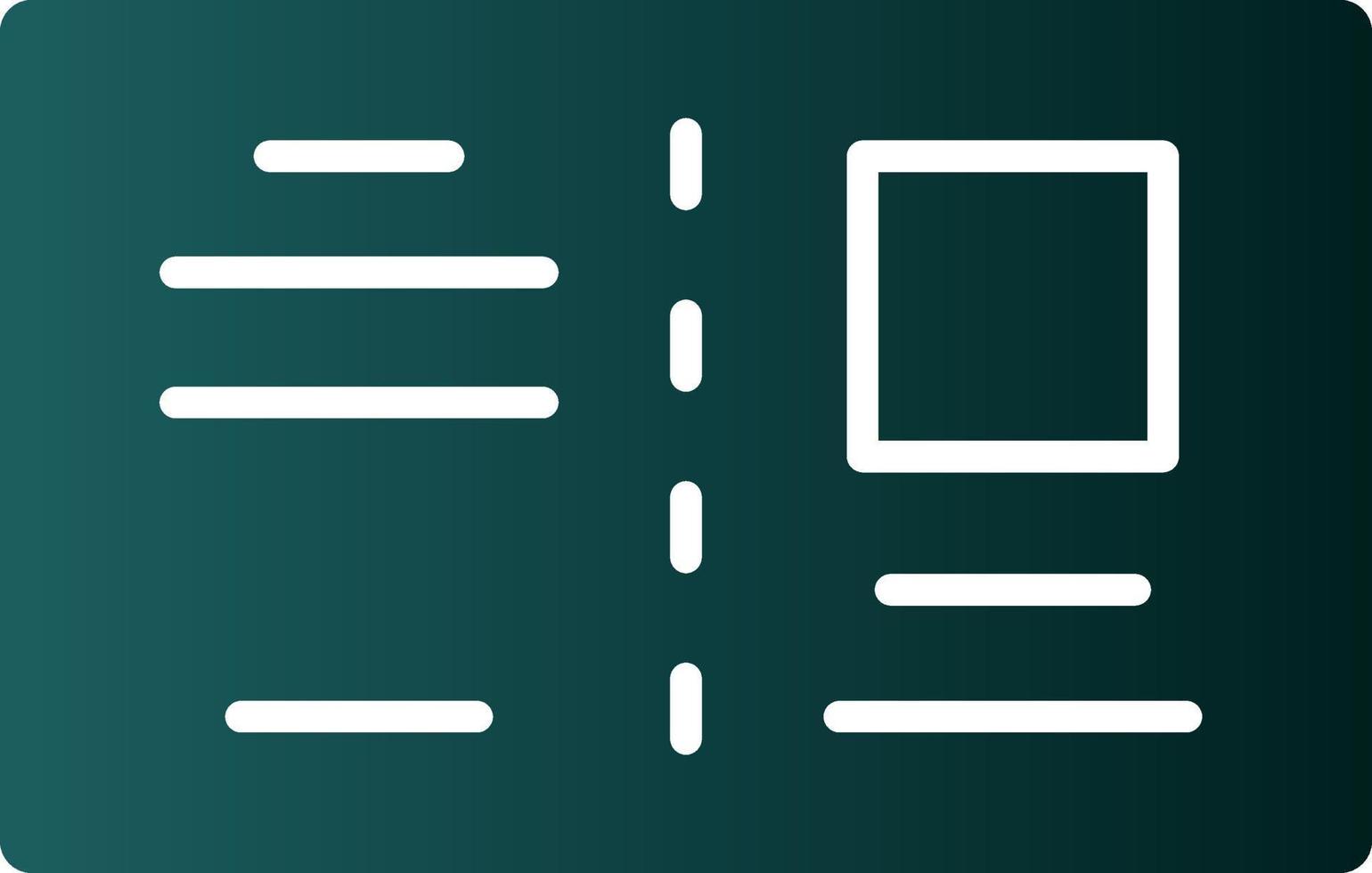 Postcard Flat Icon vector