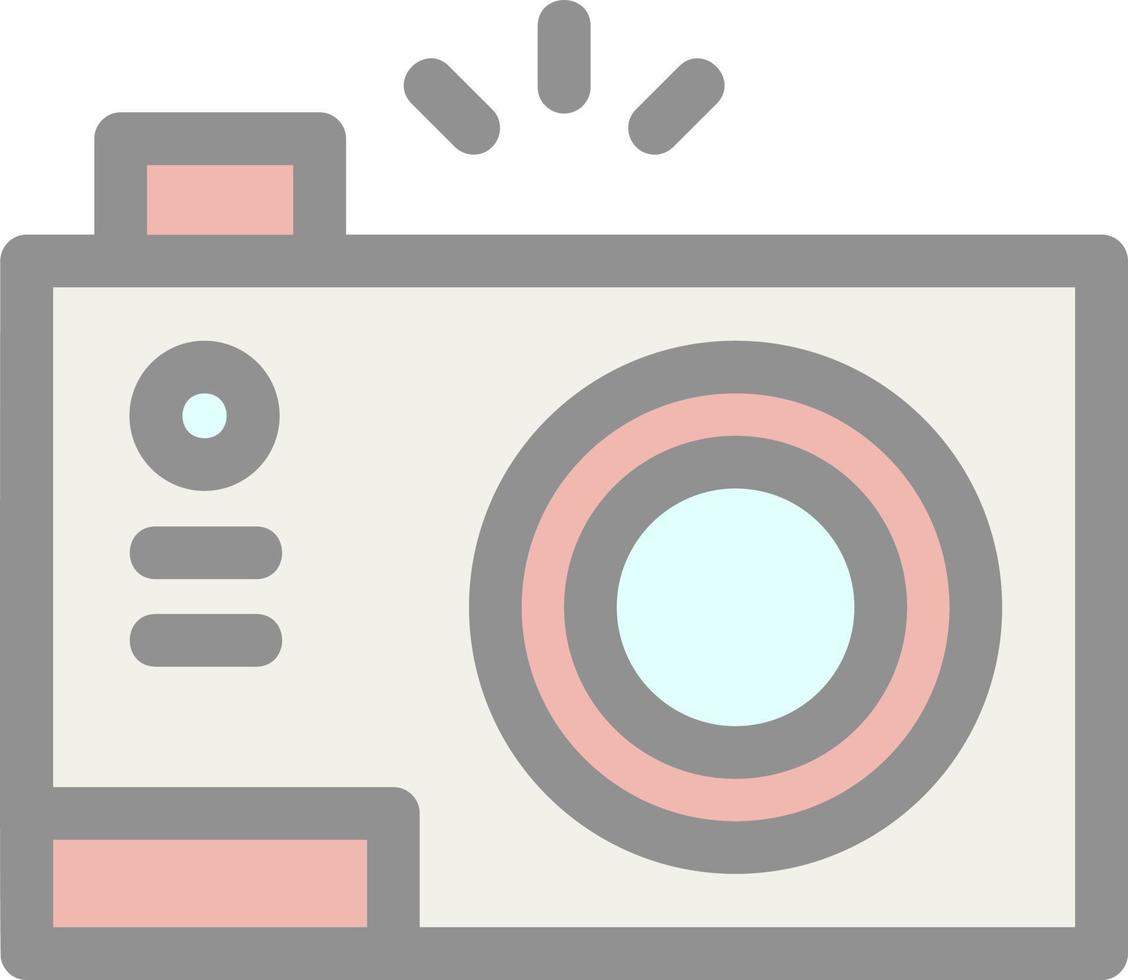 Compact Camera Flat Icon vector