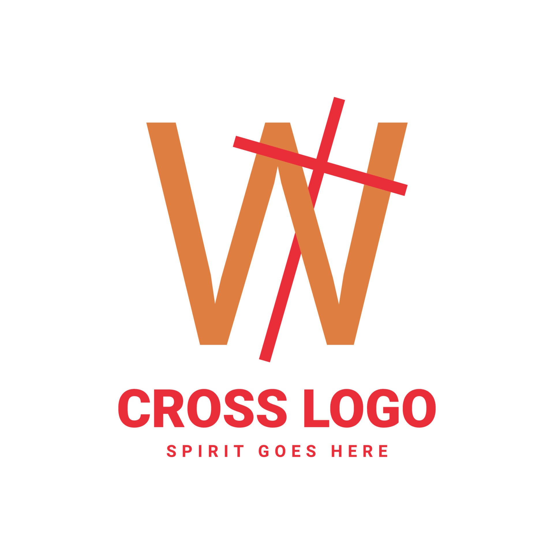 letter W initial cross vector logo design 15837363 Vector Art at Vecteezy