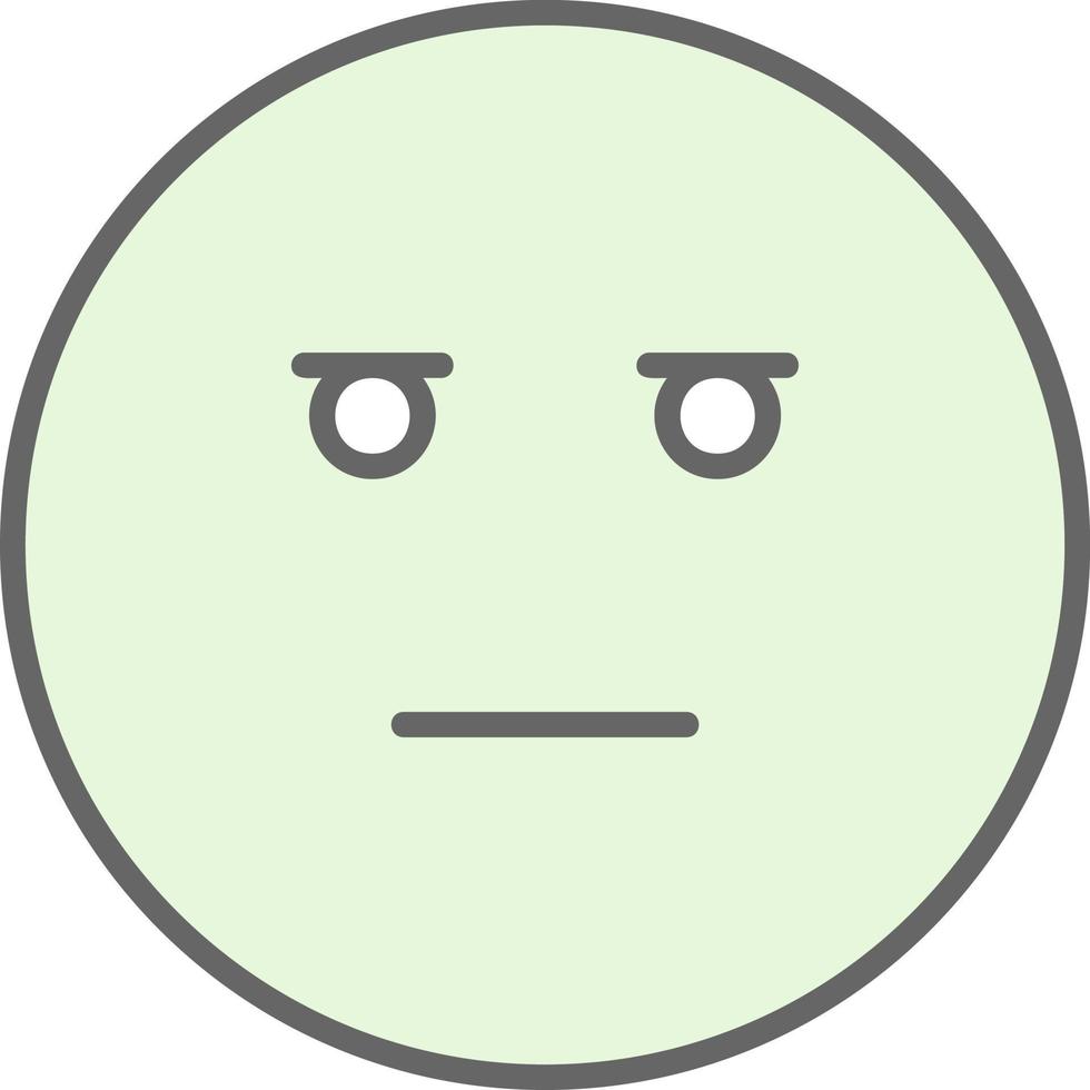 Expressionless Face Vector Icon Design