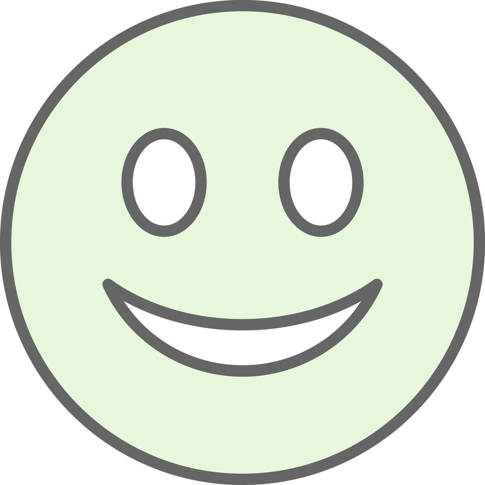 Slightly Smiling Face Vector Icon Design