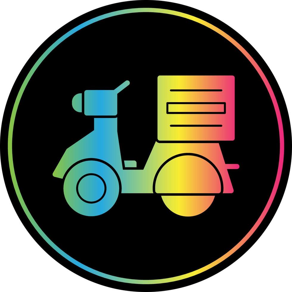 Delivery Bike Vector Icon Design