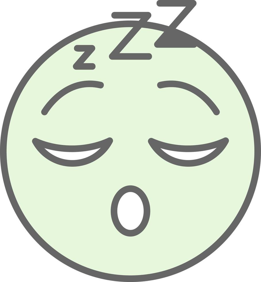 Sleeping Face Vector Icon Design