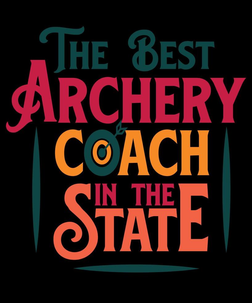 Archery T-Shirt Design Template, Archery T-Shirt, Mug, Hoddies, Wall Art print design vector