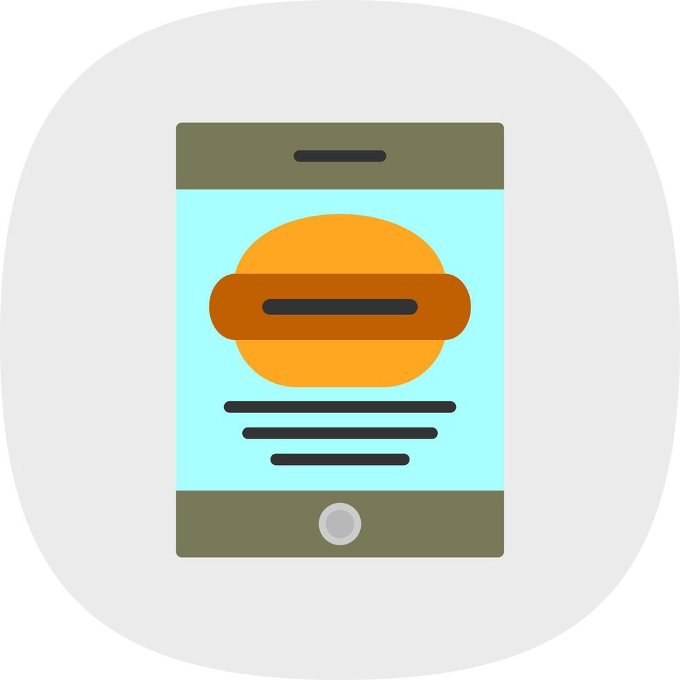 Food Application Vector Icon Design