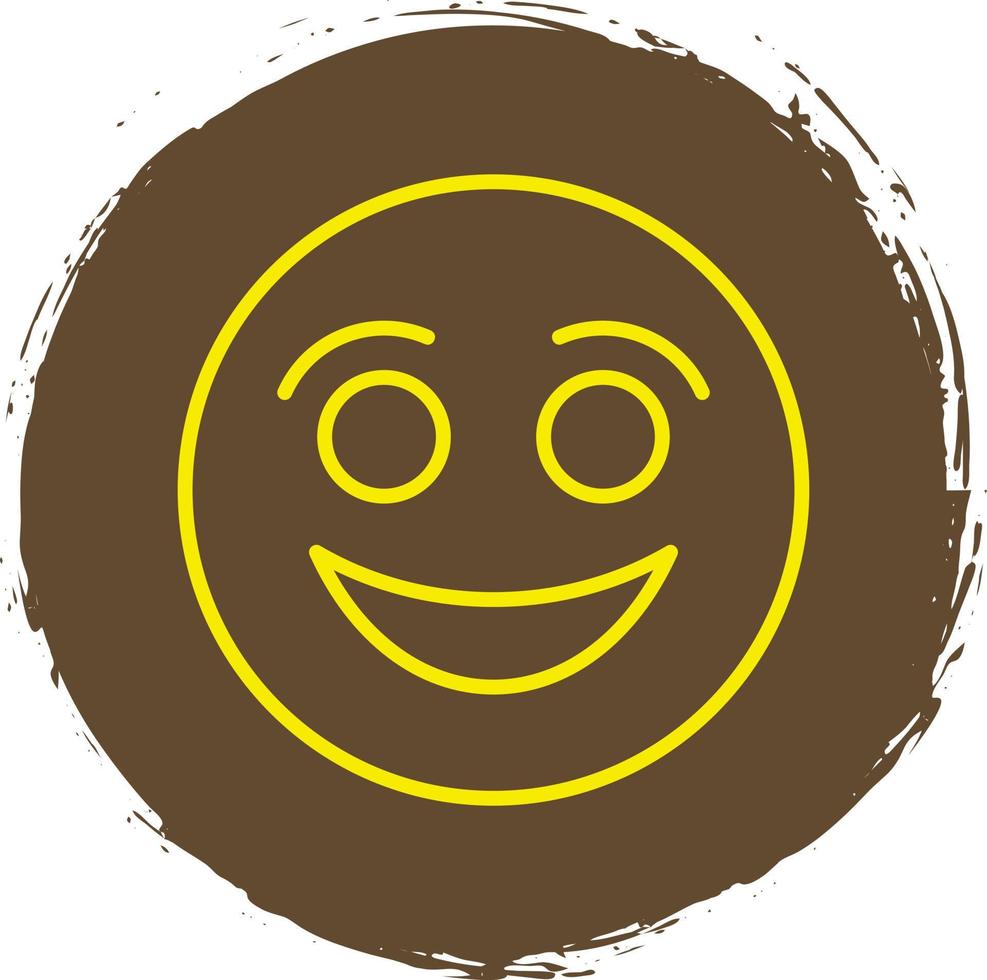 Smiling Face Vector Icon Design