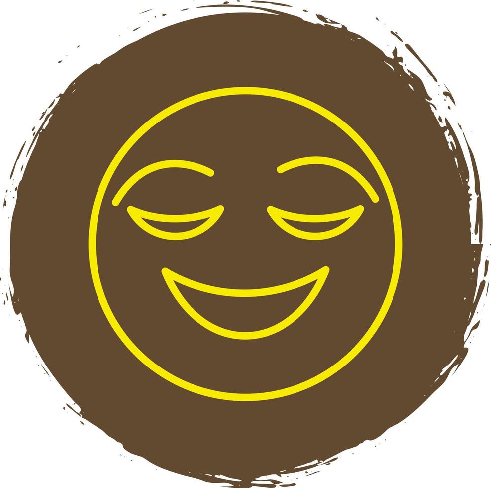 Relieved Face Vector Icon Design