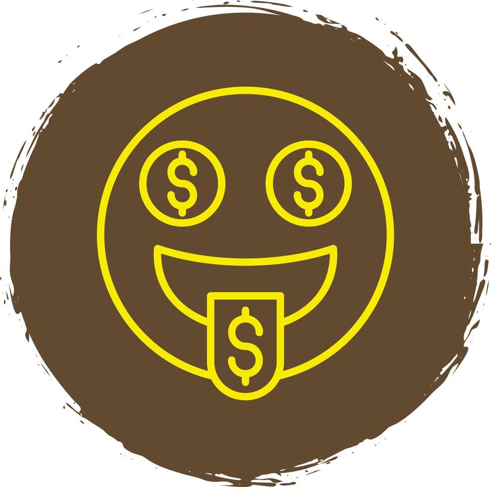 Money-Mouth Face Vector Icon Design