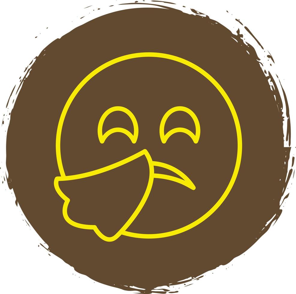 Sneezing Face Vector Icon Design