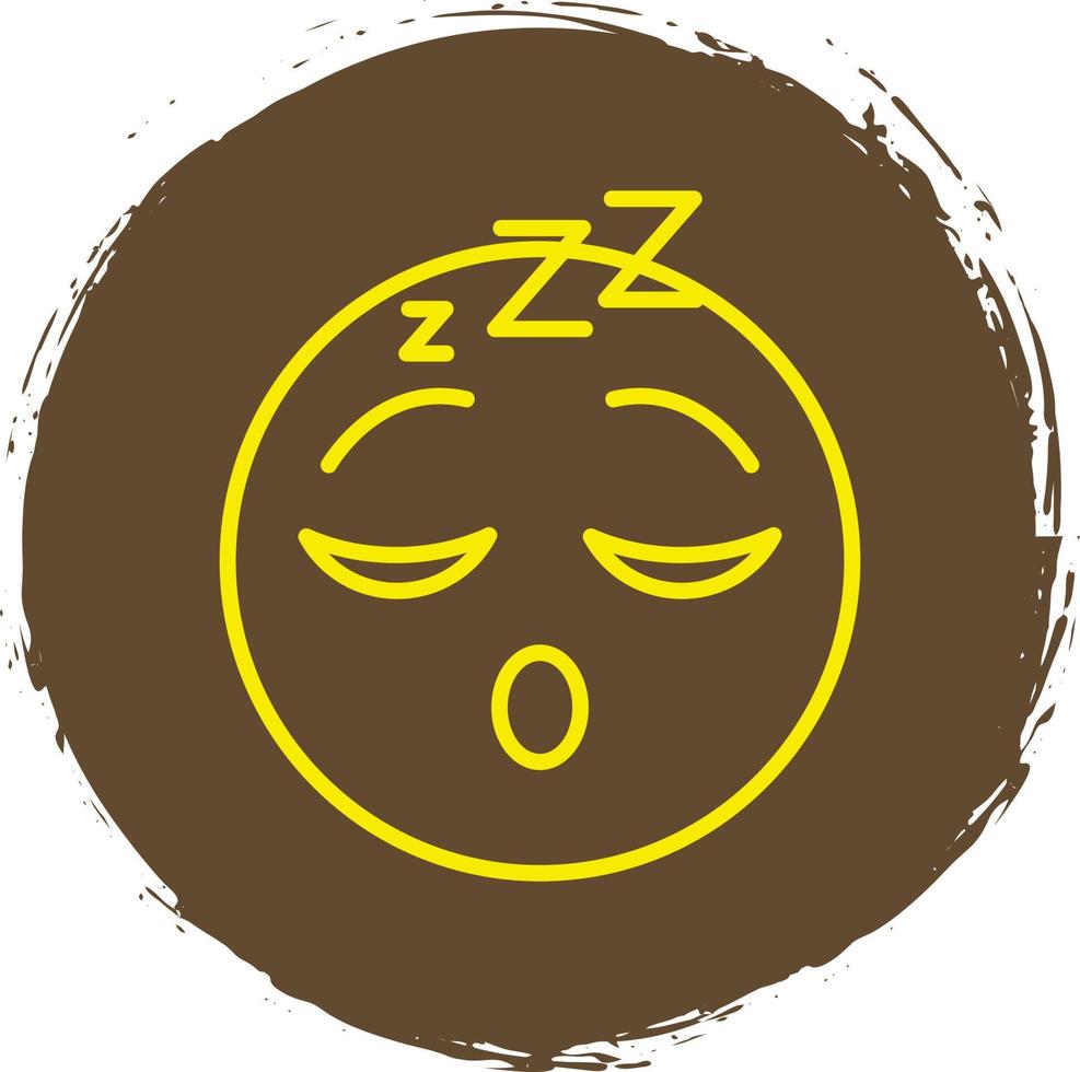 Sleeping Face Vector Icon Design