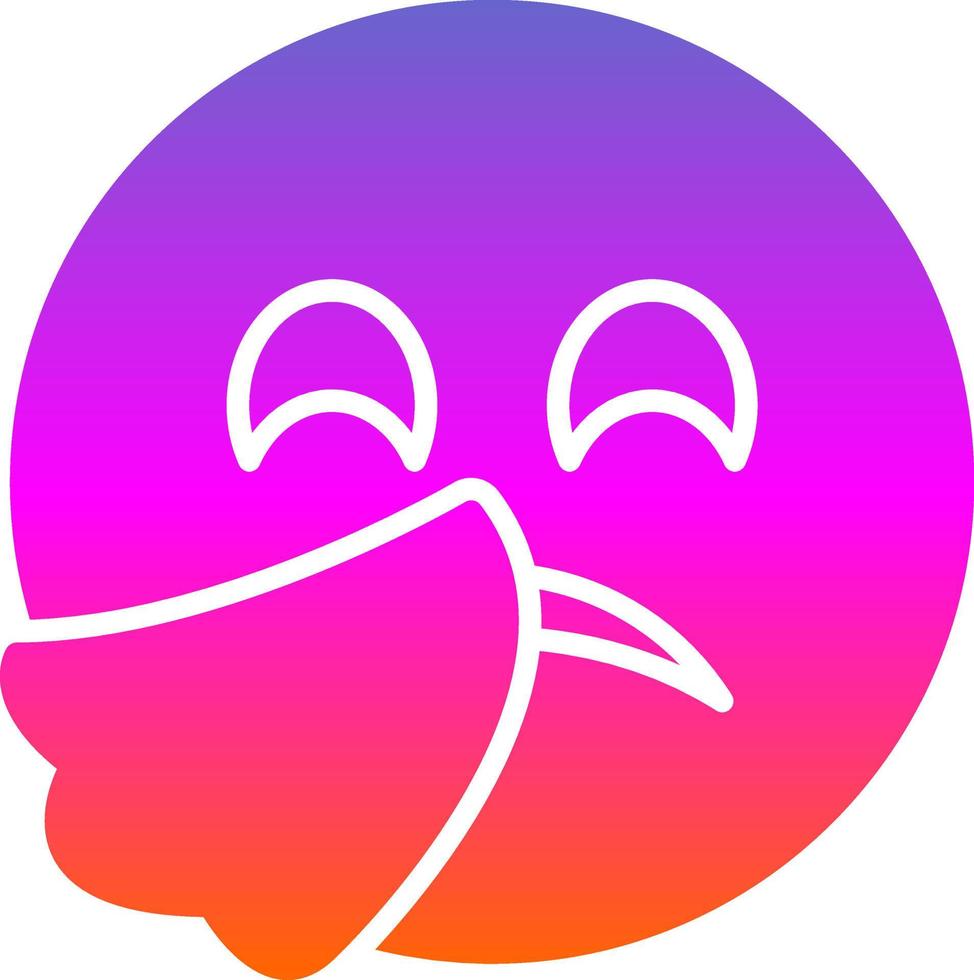 Sneezing Face Vector Icon Design