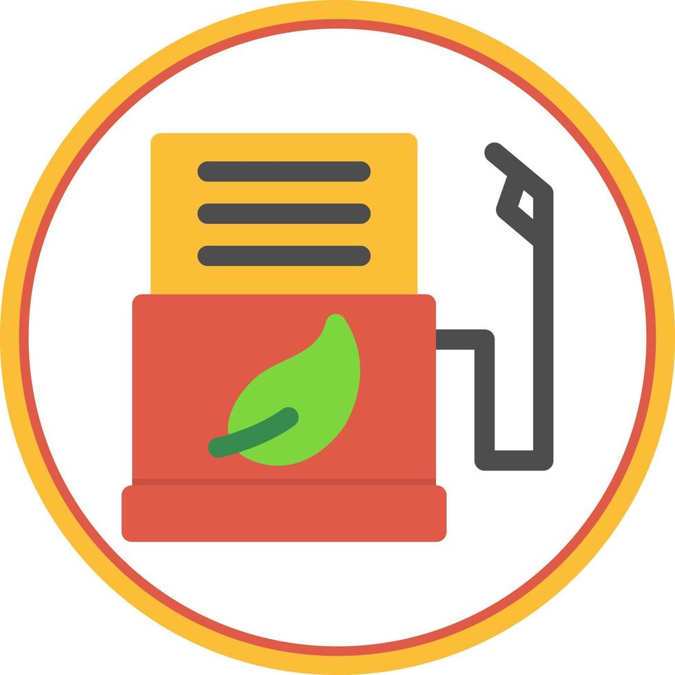 Biofuel Station Flat Icon vector