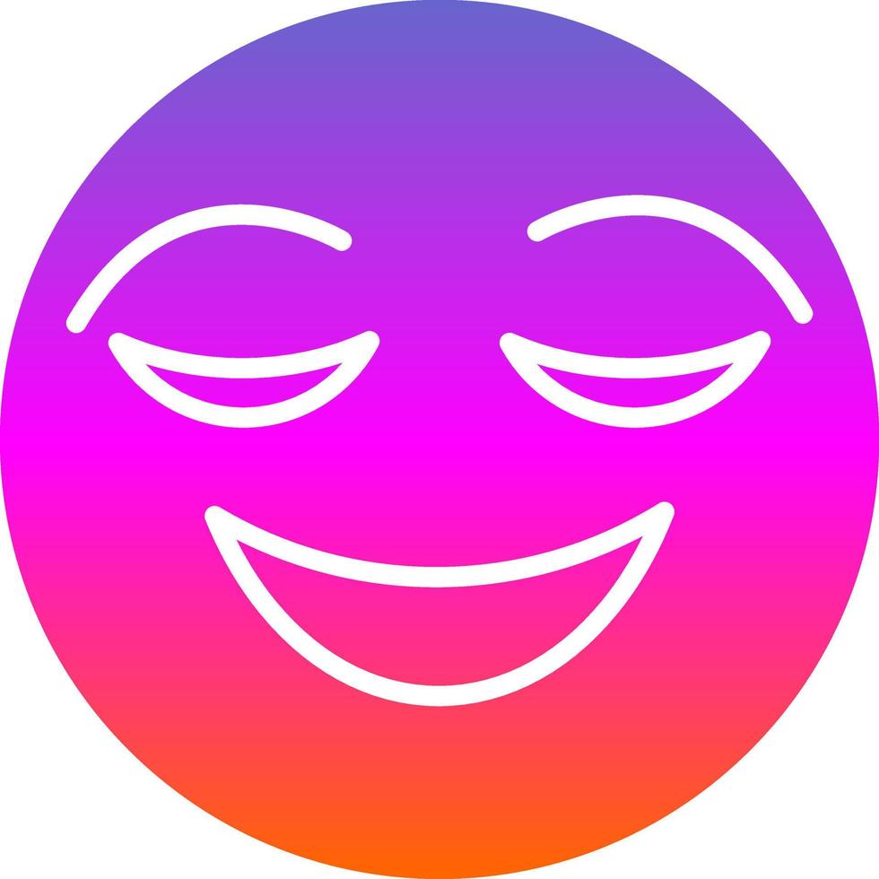 Relieved Face Vector Icon Design