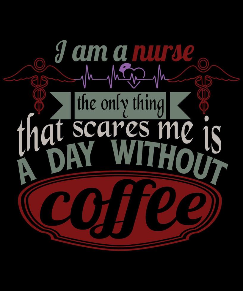 Coffee Typography T-Shirt Design, Typography print design template vector