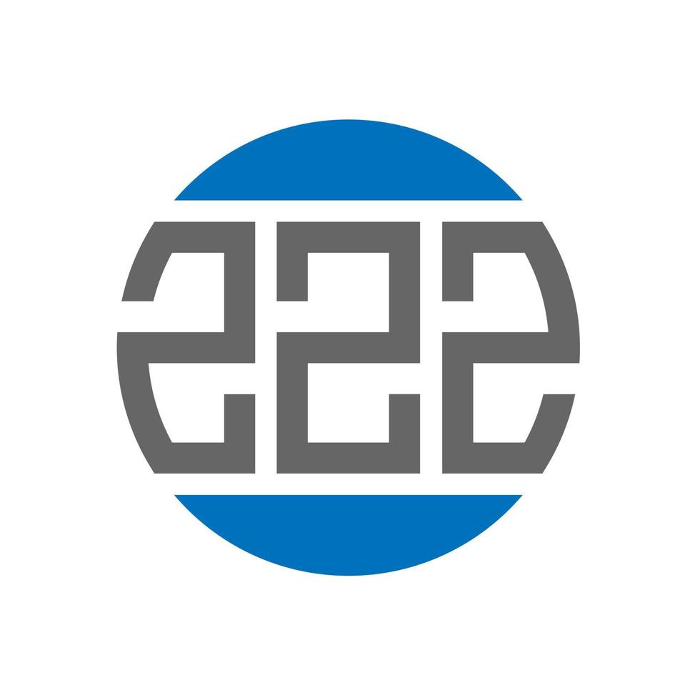 ZZZ letter logo design on white background. ZZZ creative initials circle logo concept. ZZZ letter design. vector