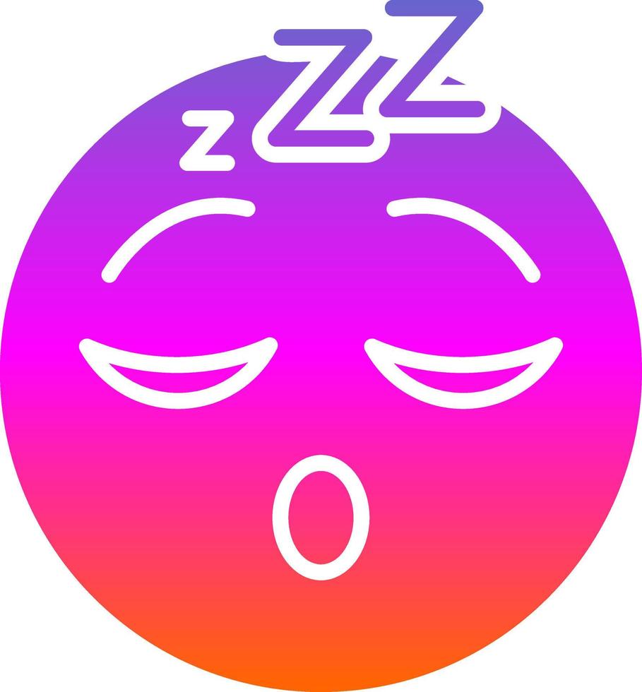 Sleeping Face Vector Icon Design