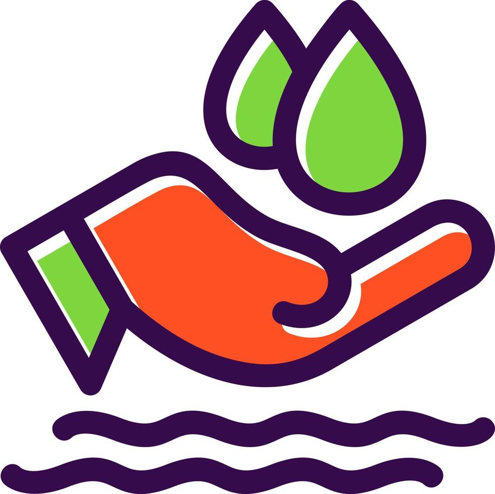 Save Water Flat Icon vector
