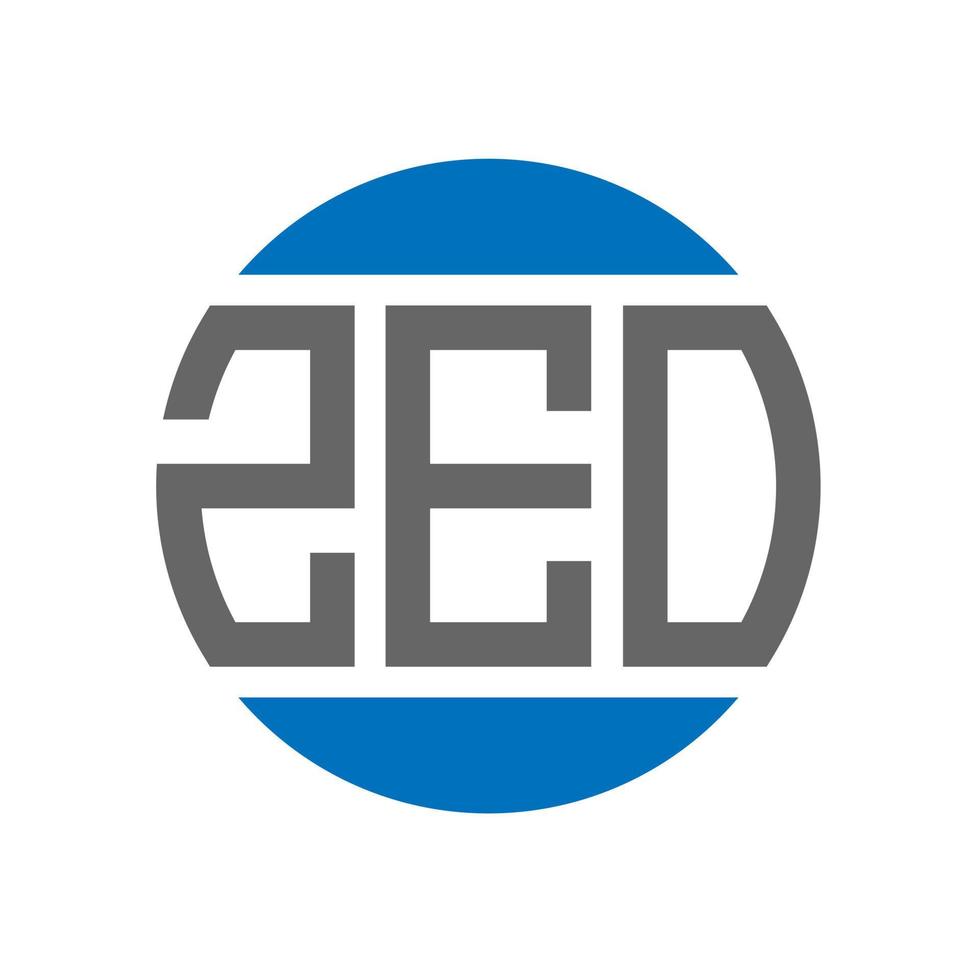 ZEO letter logo design on white background. ZEO creative initials circle logo concept. ZEO letter design. vector