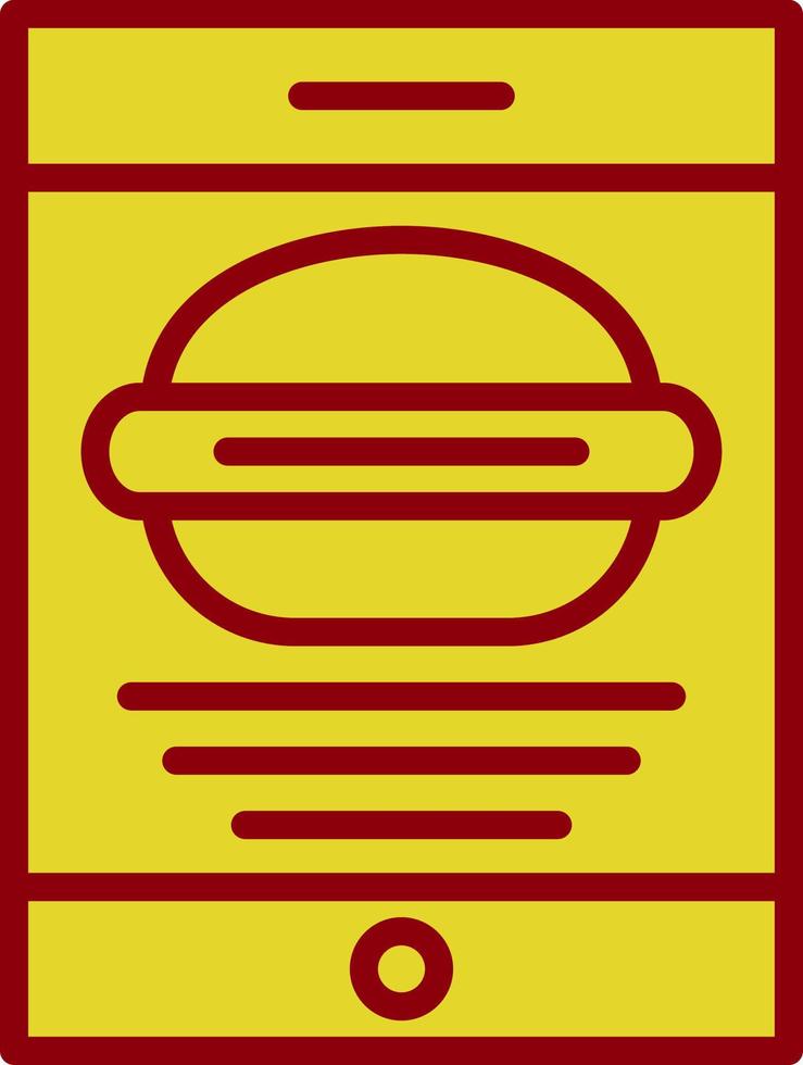 Food Application Vector Icon Design