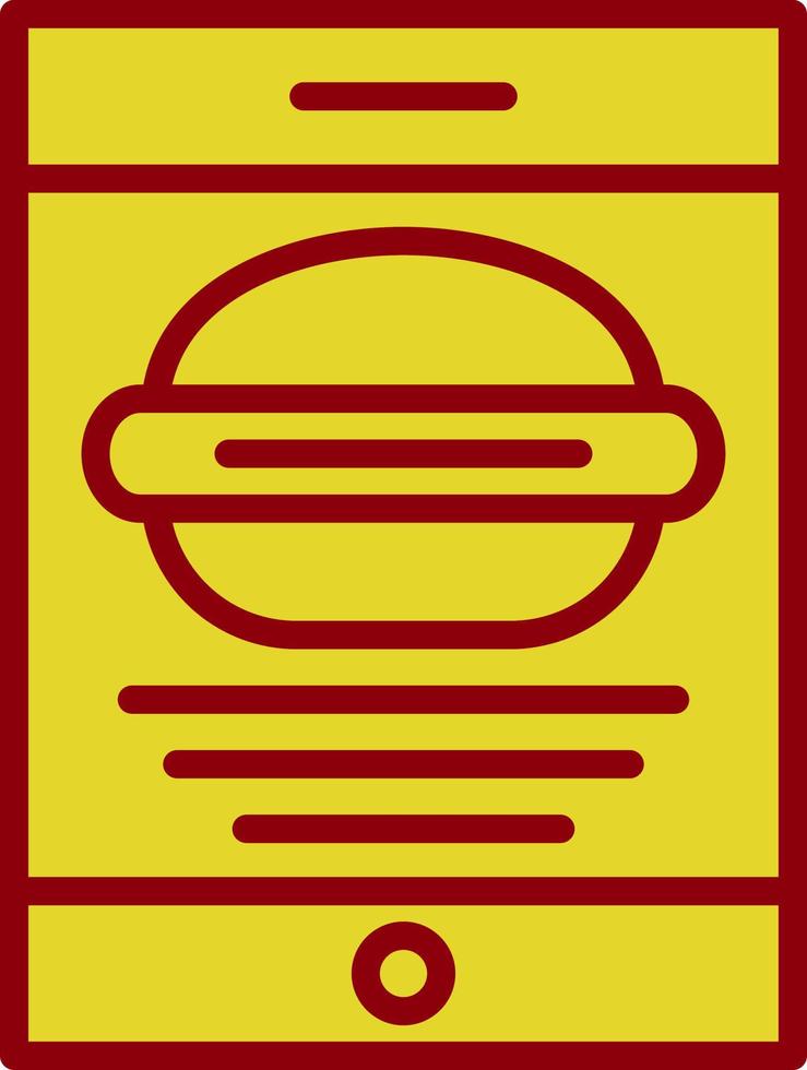 diseño de icono de vector de aplicación de alimentos