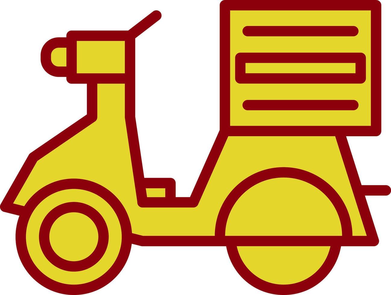 Delivery Bike Vector Icon Design