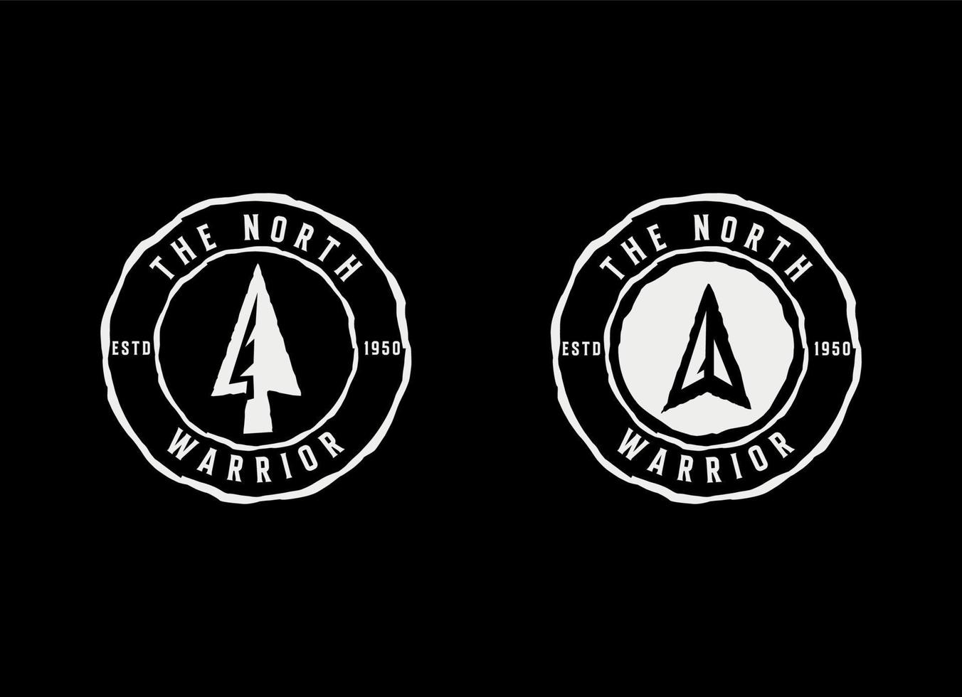 Vintage Retro Rustic Native Arrowhead Spear for Arrow Hunting Hipster Logo Design vector